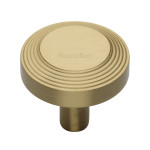 M Marcus Heritage Brass Ridge Design Cabinet Knob 32mm 